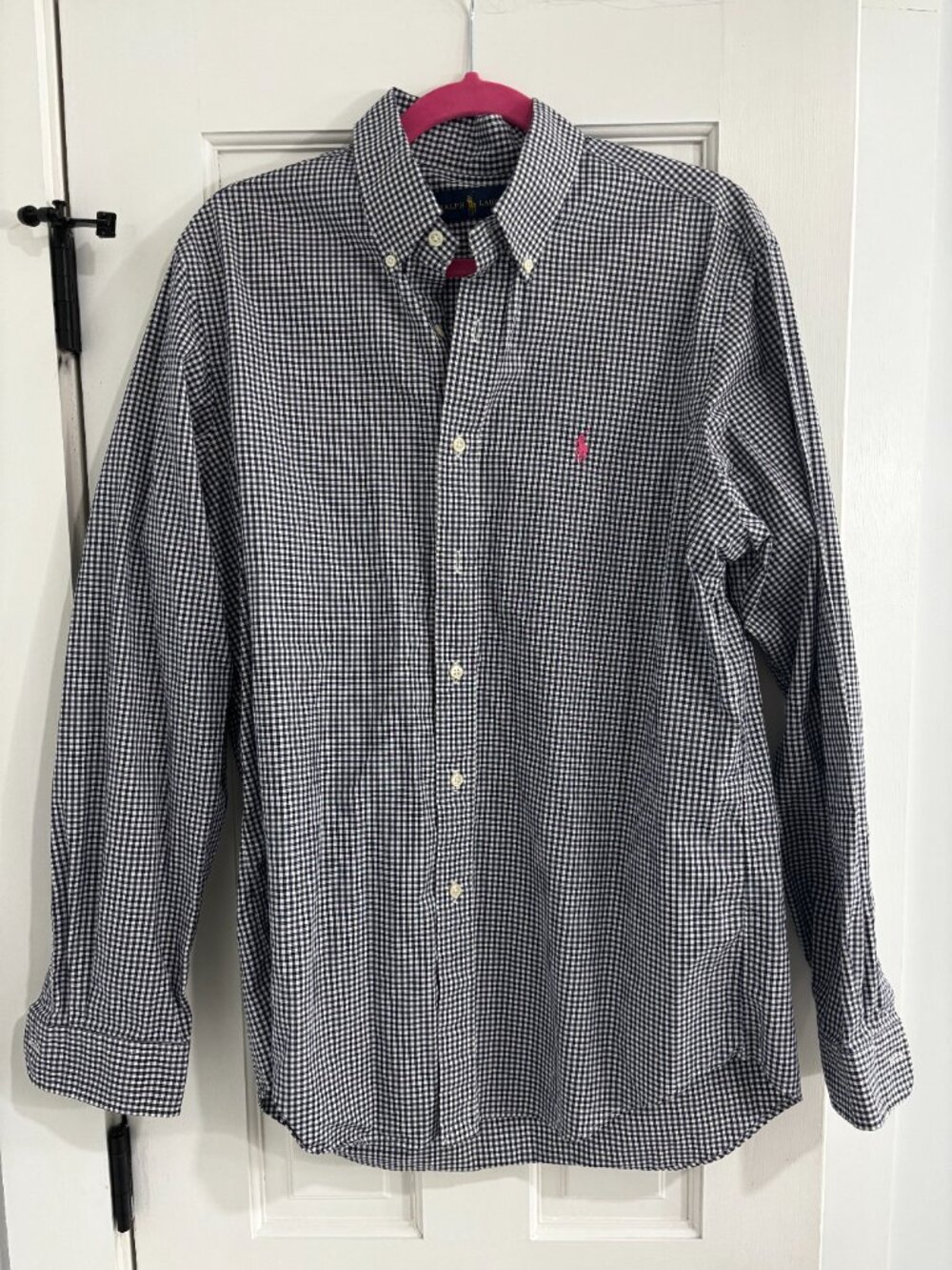 Ralph Lauren Gingham Button Down Shirt - L